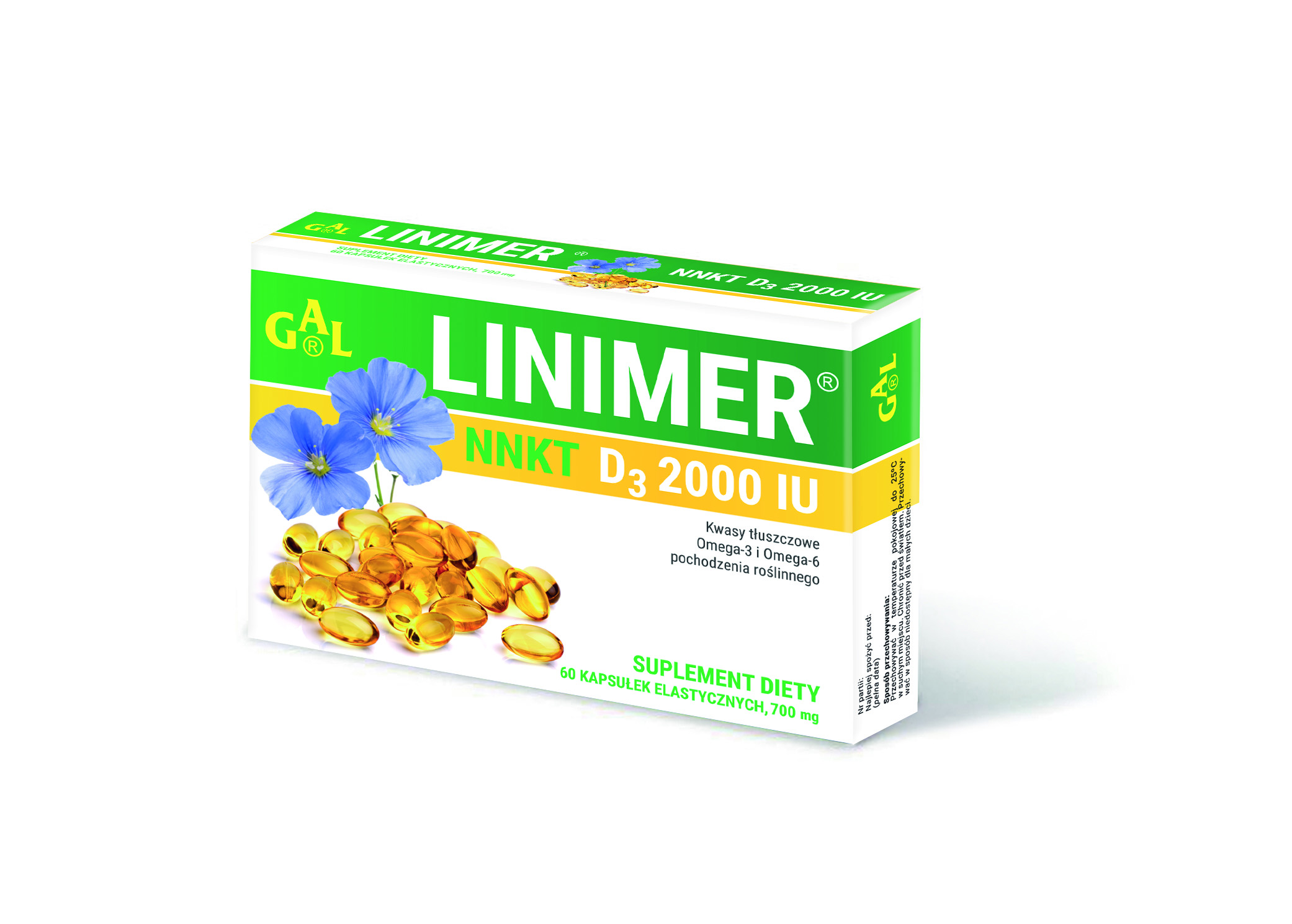 Linimer NNKT D3 2000 IU  60 kapsułek 
