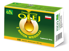 Zimnotłoczony olej z nasion wiesiołka 500 mg 150 kaps. 